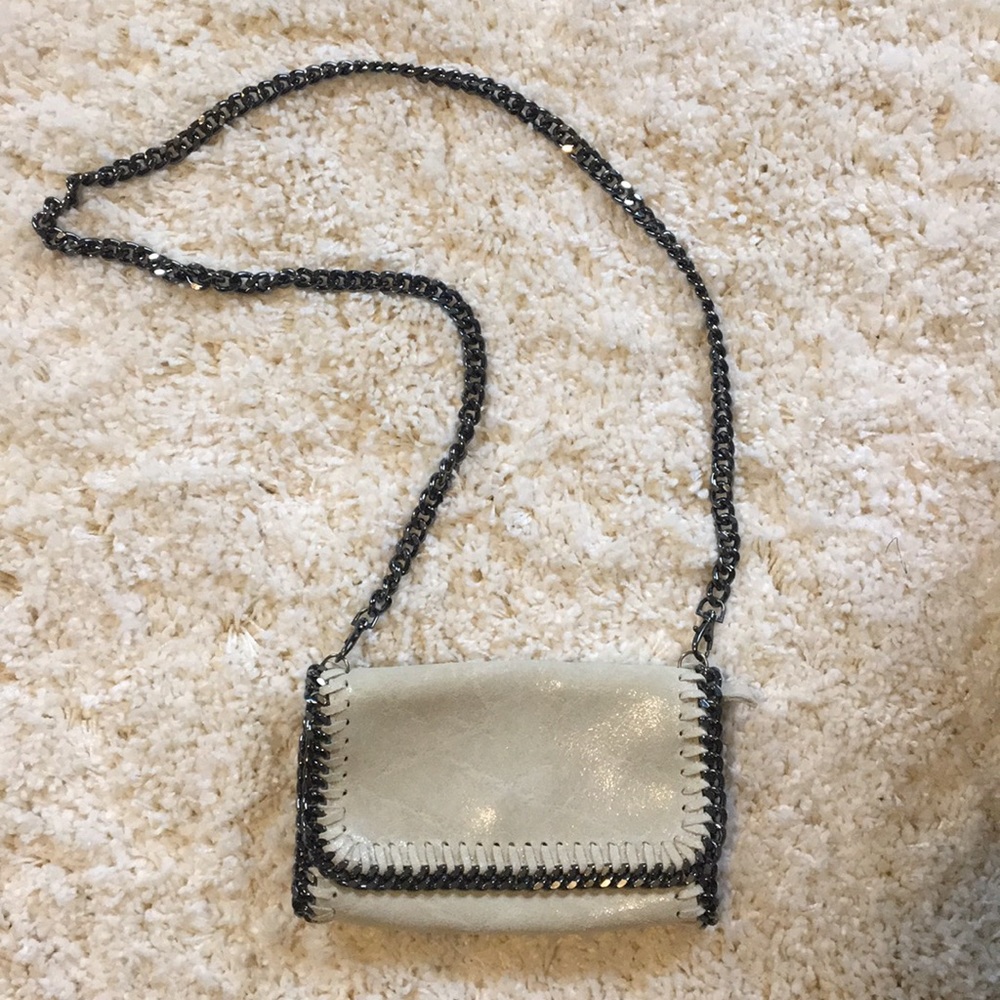Ivory Italian Leather Handbag Purse NWOT